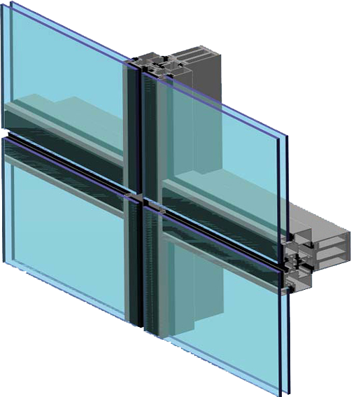 Структурная система алюминиевых фасадов